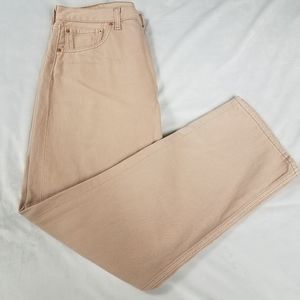 Levi's 501 Coral/Salmon Pink Jeans
